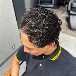 ショート パーマ ヘアアレンジ メンズ メンズヘア静岡 ✂︎Ryuheiのヘアスタイル