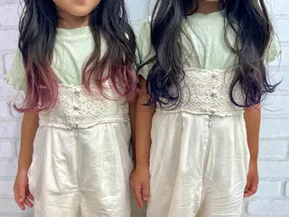 セミロング カラー peg.hair所属・ブリーチカラー🫧 森　凪沙のヘアスタイル