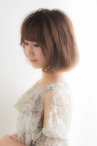 ミディアム カラー 髪質改善イノアカラー 富澤ショウタのヘアスタイル