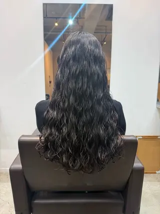 ロング 🌿朝5分でお洒落 パーマスタイル🌿のヘアスタイル