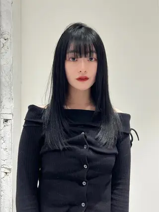 ロング カラー 阿部 瑠斗のヘアスタイル
