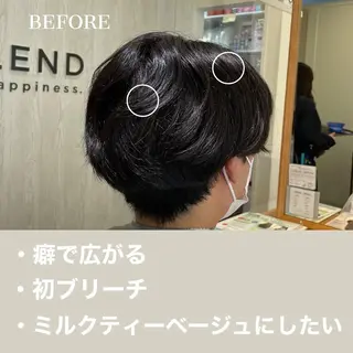 カラー メンズ 【ニュアンスパーマ】 西岡拓海のヘアスタイル