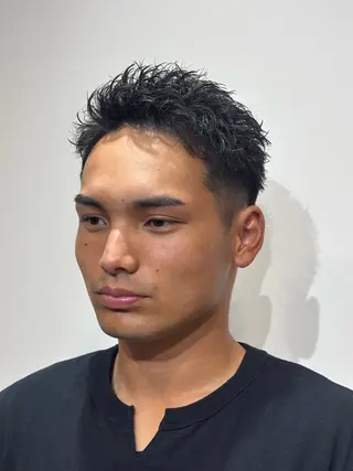 ショート メンズ 【店長】メンズ職人 短髪　ハイトーン🔥のヘアスタイル