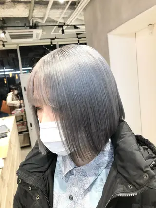 ショート カラー ハイトーン×レイヤー ／遠藤将太のヘアスタイル