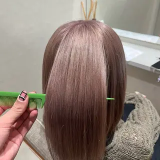 ミディアム カラー ブリーチ×透明感カラ ー 大分 Keigoのヘアスタイル