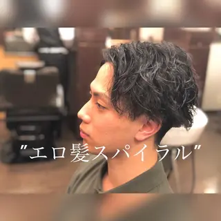 ミディアム 齋藤 壱成のヘアスタイル