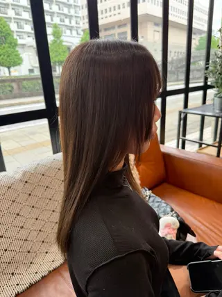 セミロング 宮崎 寛美のヘアスタイル