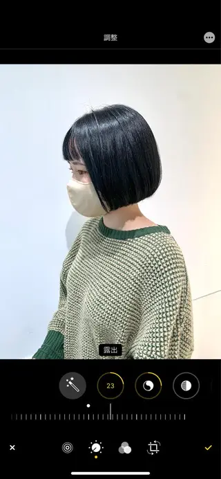 ショート カラー 髪と心を整える美容師 透明感カラー/ボブのヘアスタイル