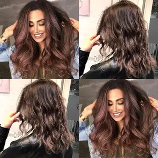 ミディアム カラー ヘアアレンジ 縮毛矯正 髪質改善寺坂雄飛💐のヘアスタイル