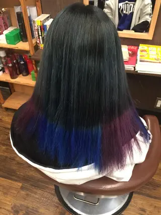 ミディアム カラー 香川 裕基のヘアスタイル