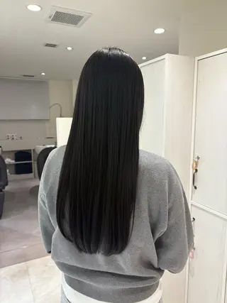 ロング カラー 佃 風子のヘアスタイル