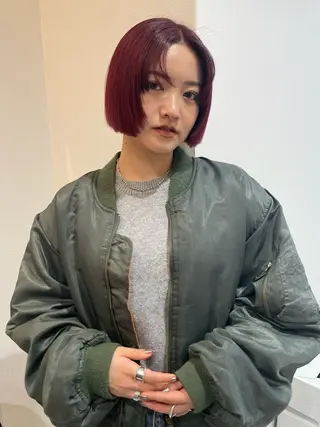 ショート カラー もりしま あやかのヘアスタイル