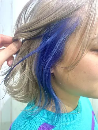 ミディアム カラー 桑原 由理のヘアスタイル