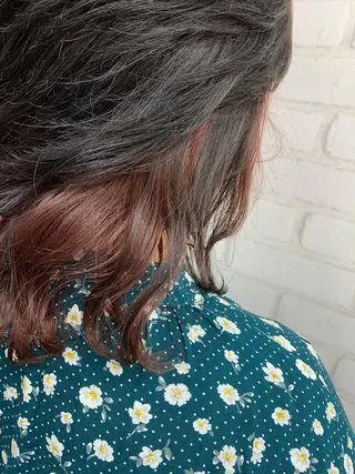 ミディアム カラー ブリーチカラー🫧 森　凪沙のヘアスタイル