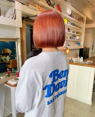 ミディアム カラー ヘアアレンジ 山口 樹里のヘアスタイル
