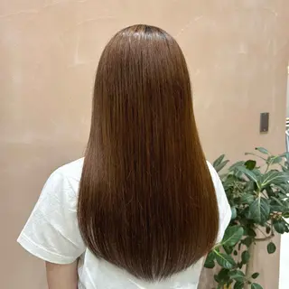 ロング りな🪽カット /縮毛/透明感カラーのヘアスタイル