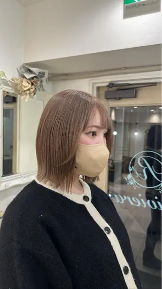 ショート ミルクティーベージュ /三村克彦のヘアスタイル