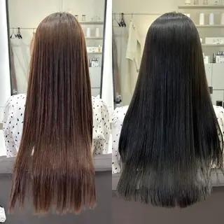 ロング EIGHT plum TOKIOリミテッドのヘアスタイル