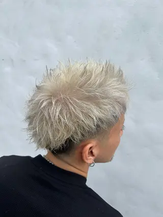 カラー メンズ ダブルスキルエクステ /羽エクステ白石宇由のヘアスタイル