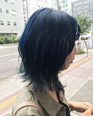 ミディアム カラー 斉藤 貴也のヘアスタイル