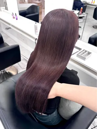 ロング カラー ParveMix 楠本結菜のヘアスタイル