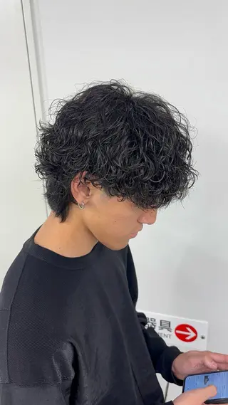 ショート パーマ メンズ 名古屋メンズパーマ /松井生のヘアスタイル