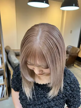 カラー beleefric 🩵チセのヘアスタイル