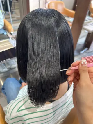 ミディアム 荒木 友那のヘアスタイル
