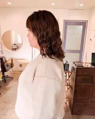 ミディアム パーマ 板谷みさき /似合わせBobのヘアスタイル