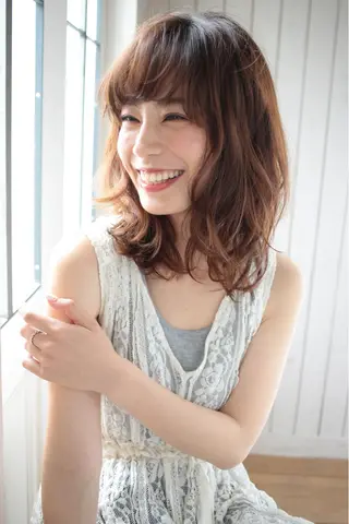 セミロング うる艶/レイヤー 🪞池袋LAND🪞のヘアスタイル