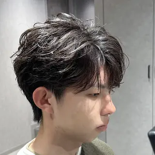 ショート パーマ メンズ フェザーパーマ職人 🪶ryosukeのヘアスタイル