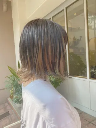 ミディアム カラー ente im所属・上田 あやか🌱髪質改善✨のヘアスタイル