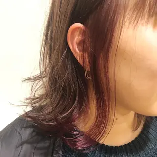 ミディアム カラー パーマ ヘアアレンジ 【白髪ぼかし 専門GBG】自由が丘のヘアスタイル