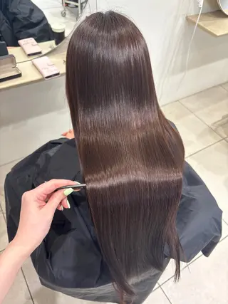 ロング パーマ 似合わせカットカラー りおなのヘアスタイル