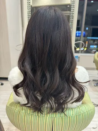 ロング 松尾 怜奈のヘアスタイル