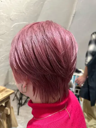 ショート カラー 美髪質改善✨ 縮毛矯正✨HIDEのヘアスタイル