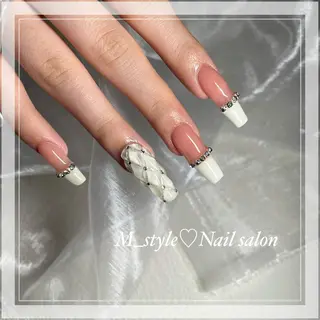 ロング ネイル 下妻ネイルサロン/ 持ちの良いネイルのネイルデザイン