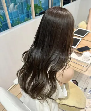 カラー yuki/表参道 ／オリーブカラー🍈のヘアスタイル
