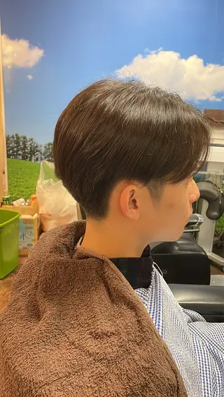 ミディアム 有田 大輝のヘアスタイル