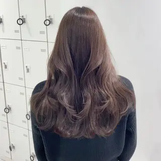 ロング 縮毛/ダブルカラー 🦋ベージュヘア🦋のヘアスタイル