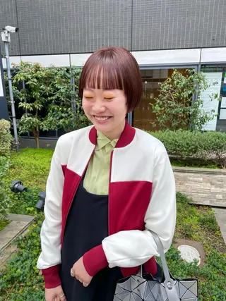 ミディアム カラー パーマ ヘアアレンジ メンズ キッズ ネイル マツエク・マツパ アイブロウ tatsumi/ボブ ウルフ/レイヤーのヘアスタイル