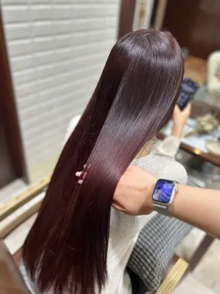 ロング ピンク/艶感カラー / AIRI🎀🎀のヘアスタイル