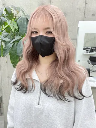 セミロング 手島 カミラのヘアスタイル