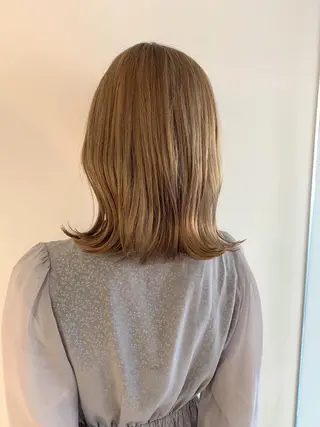 ミディアム カラー なりたいが叶う ながしまじゅんきのヘアスタイル