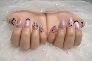 ネイル ロングネイル長さ出し 専門Spade Qのネイルデザイン