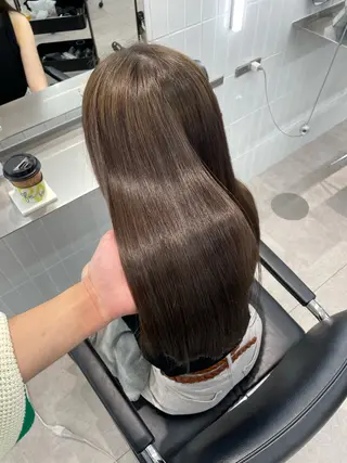 ロング カラー 表参道/ハイライト バレイヤージュのヘアスタイル