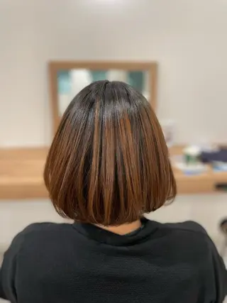 ミディアム パーマ やまこし 美裕樹のヘアスタイル