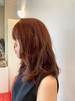 セミロング カラー PazRood 山下のヘアスタイル
