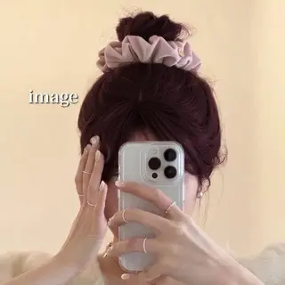 カラー 🤍ブリーチなし ブラウンhimi🤍のヘアスタイル