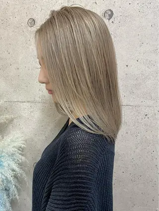 ミディアム カラー ⭕️ダメージレス特化 髪質改善🥇丸山憲人のヘアスタイル